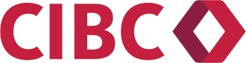 a red and white logo