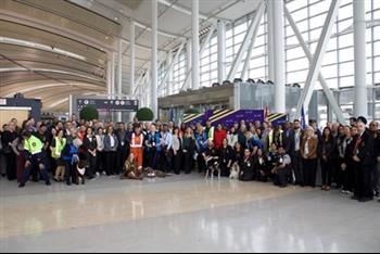 a group of people posing for a photo