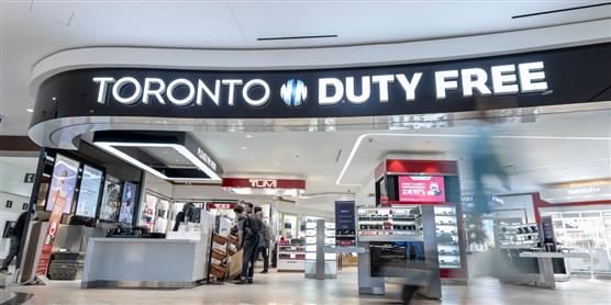 Duty free storefront