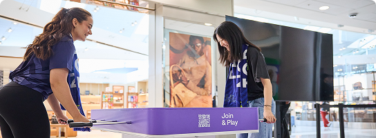 Soccer Penalty Kick Challenge kiosk