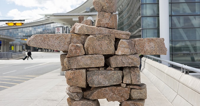 Three Inuksuit by Kiakshuk