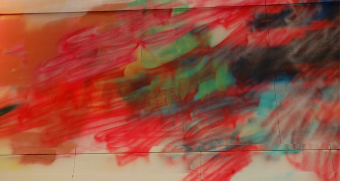 Œuvre sans titre par Katharina Grosse