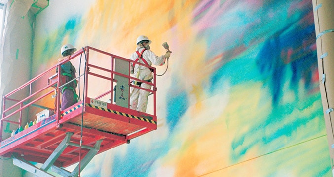 Œuvre sans titre par Katharina Grosse