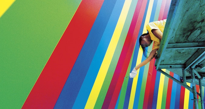 Wall Drawing #1100, Concentric Bands par Sol LeWitt