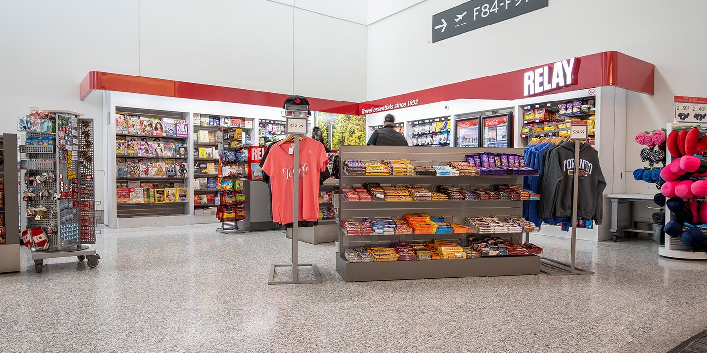 Relay – Boutique de l’aéroport Pearson – Aérogare 1 – Après le contrôle ...