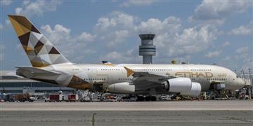 a large airplane on the runway
