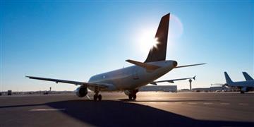 a large airplane on the runway