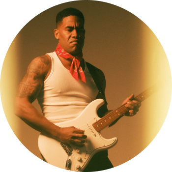 a person playing a guitar