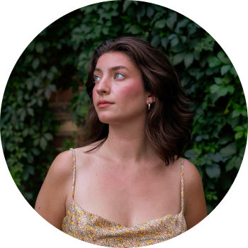 a person in a gold dress