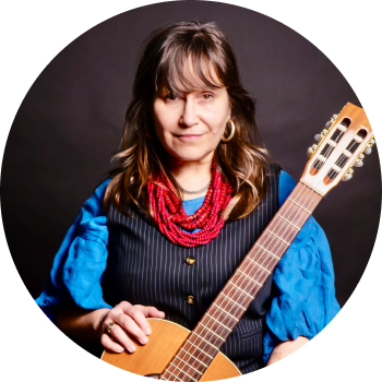 a person with a guitar