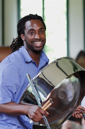 a person holding a trophy