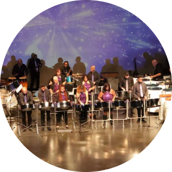 a group of people on a stage