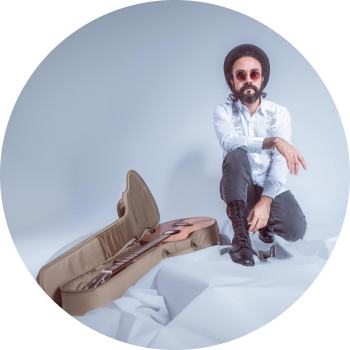 a man sitting on a chair