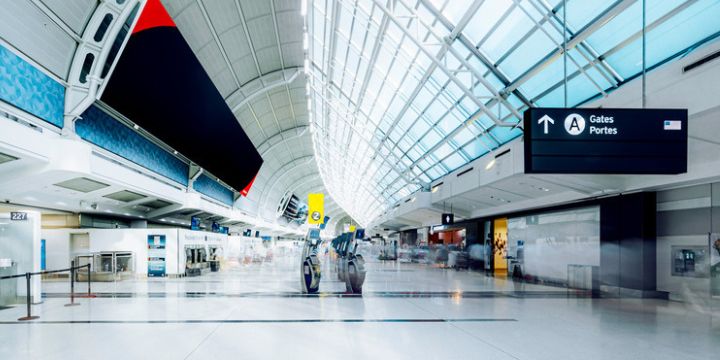 a large airport terminal
