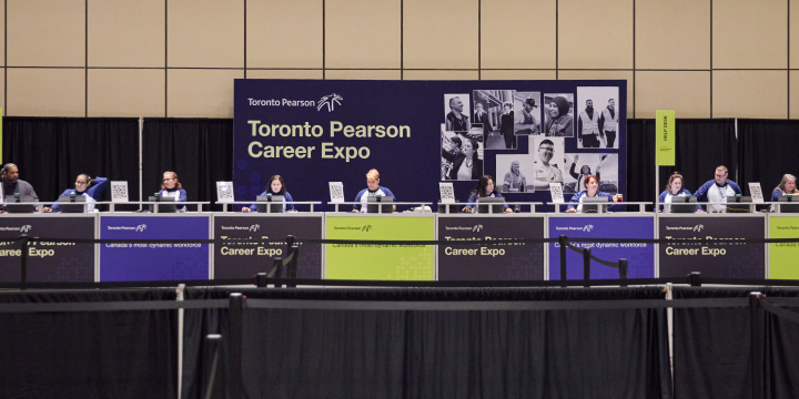 a group of people at a podium