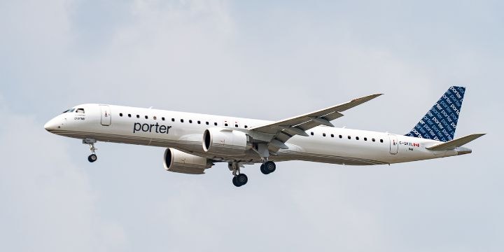 a large airplane flying in the sky