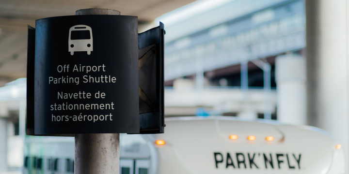 Off-airport parking shuttles