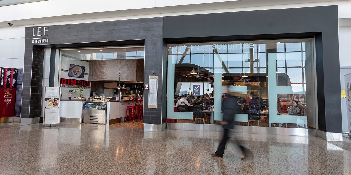 The entrance to LEE Kitchen restaurant