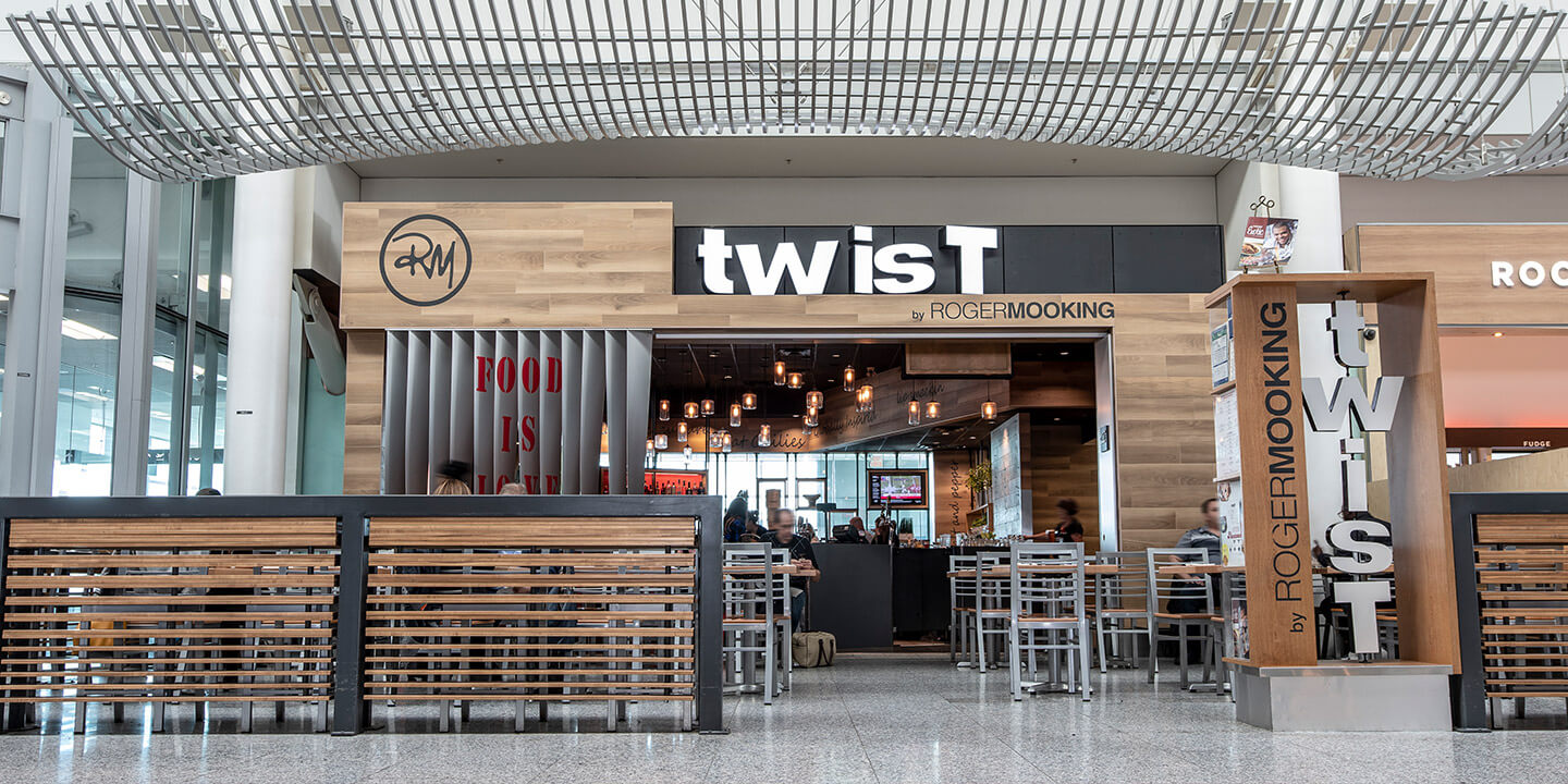 Outside of Twist, Roger Mooking restaurant