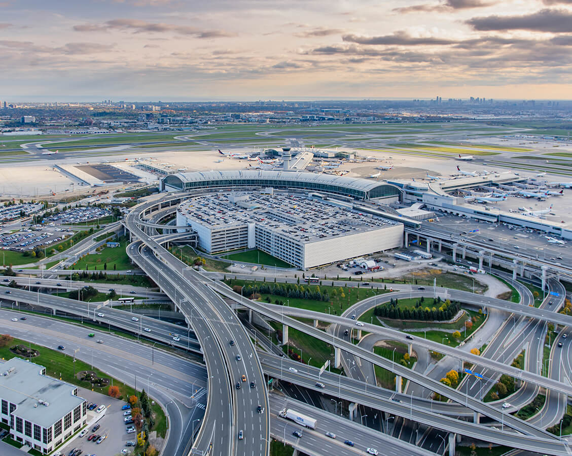 Aéroport Pearson vu d’en haut