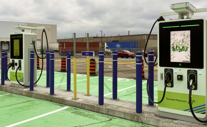 a gas station with a gas pump